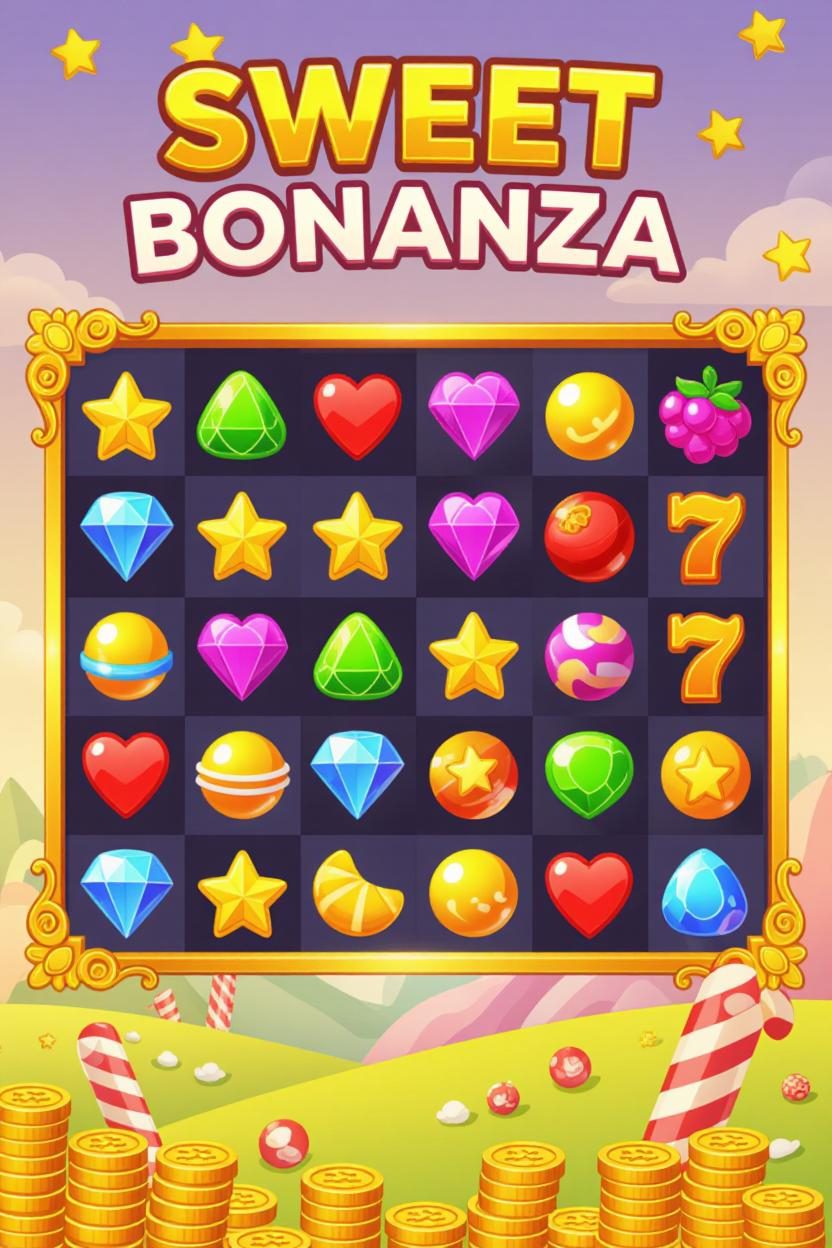 Sweet Bonanza symbols payout table