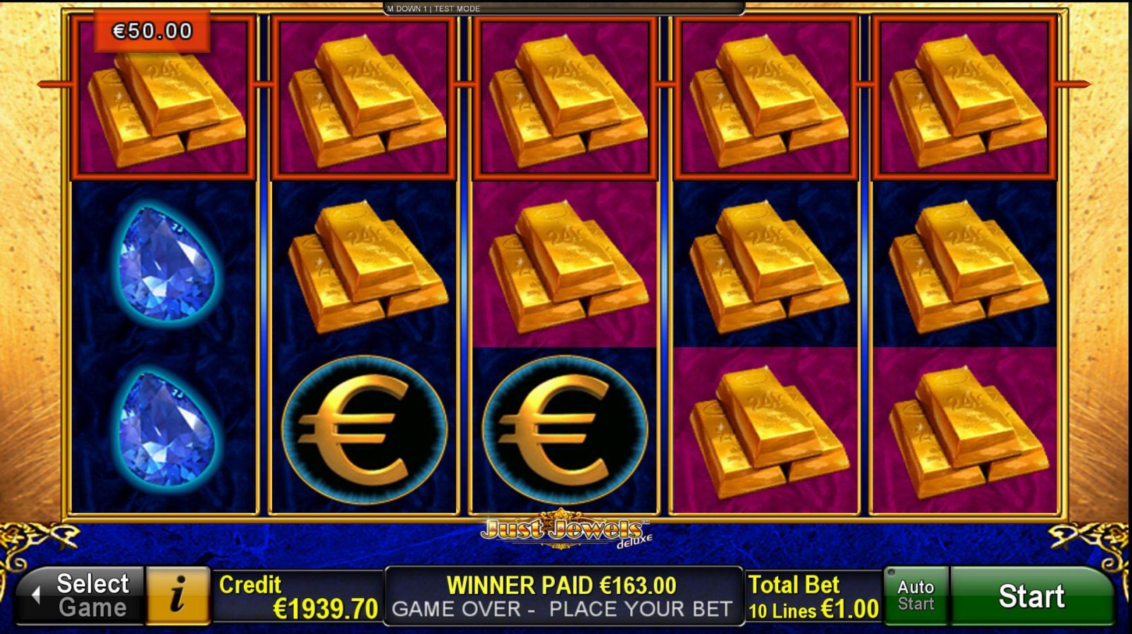 Just Jewels Deluxe slot machine from Novomatic with gemstone symbols