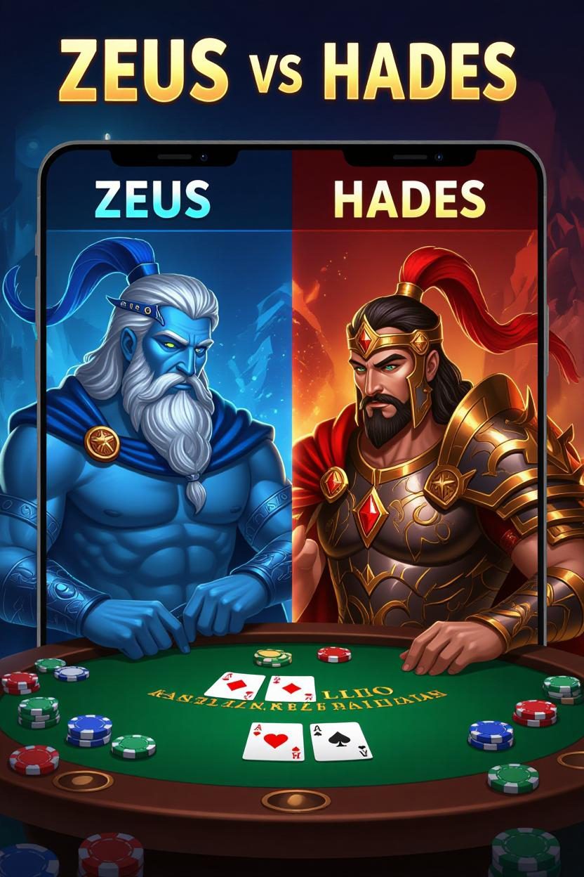 Zeus vs Hades mobile version in Pokerdom