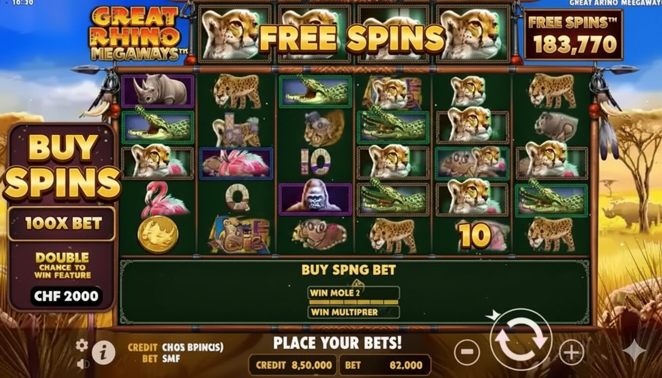 Bonus Buy Feature in Great Rhino Megaways