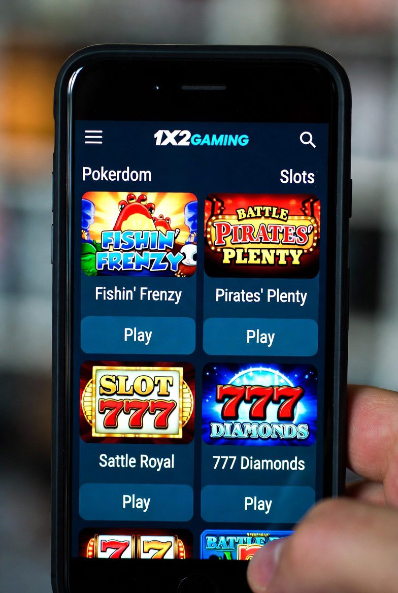 Mobile version of 1X2gaming slots in the Pokerdom app