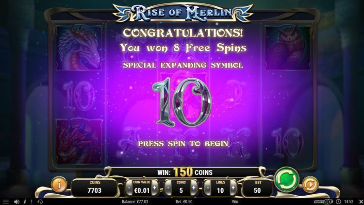 Statistics and RTP indicators of the Rise of Merlin slot