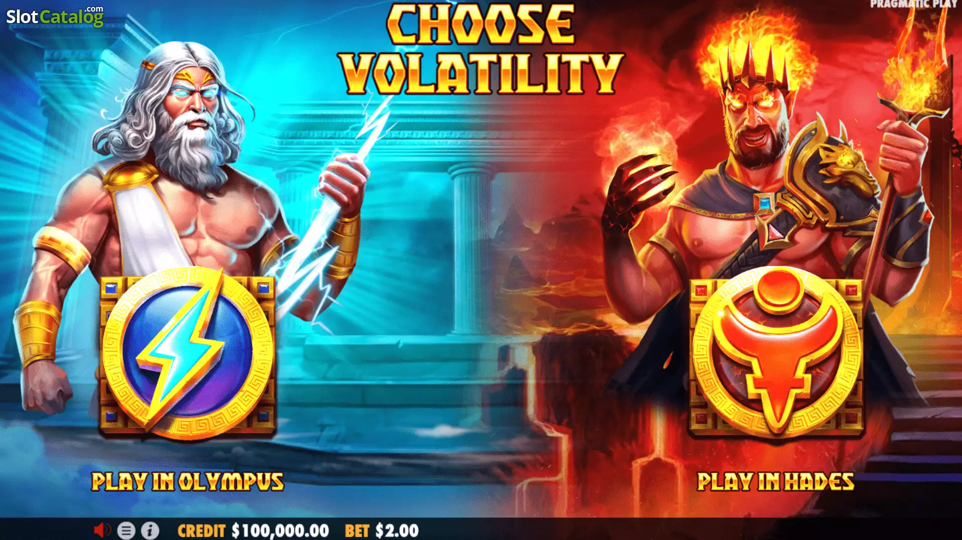 Zeus vs Hades free spins bonus round