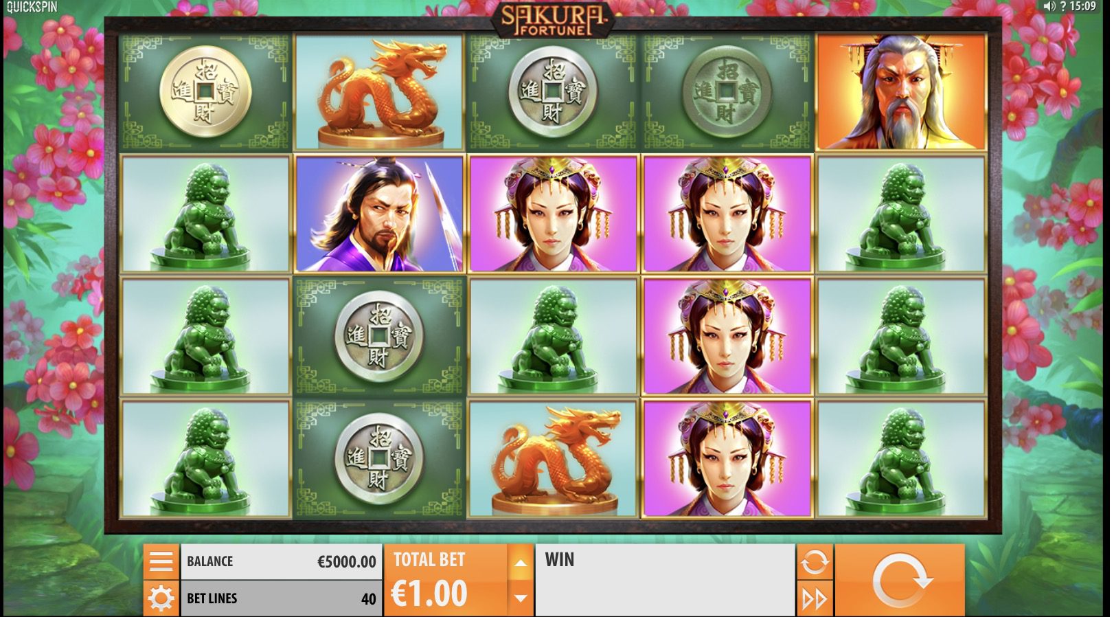 Free spins with x5 multiplier in Sakura Fortune slot, Pokerdom casino
